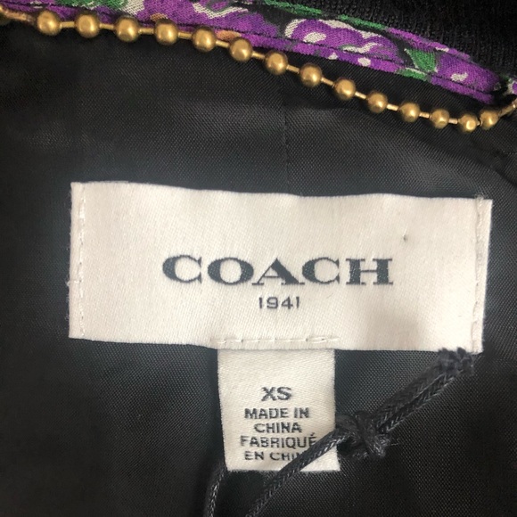 Coach | Jackets & Coats | Coach Raglan Varsity Jacket Floral Color ...